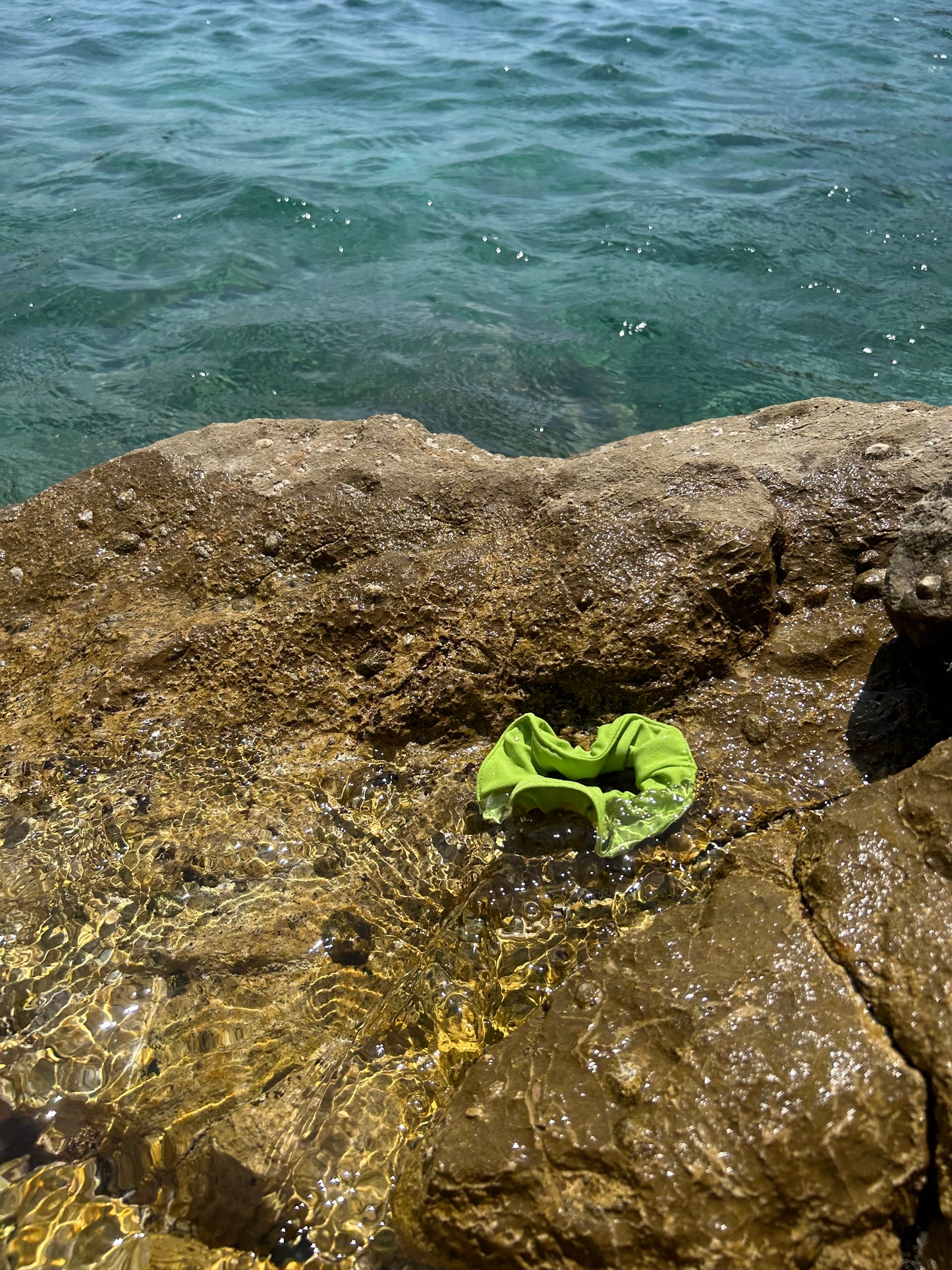 GripGlam Lime Green Grip Hair Tie