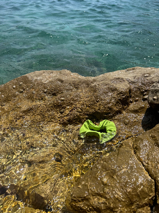 GripGlam Lime Green Grip Hair Tie